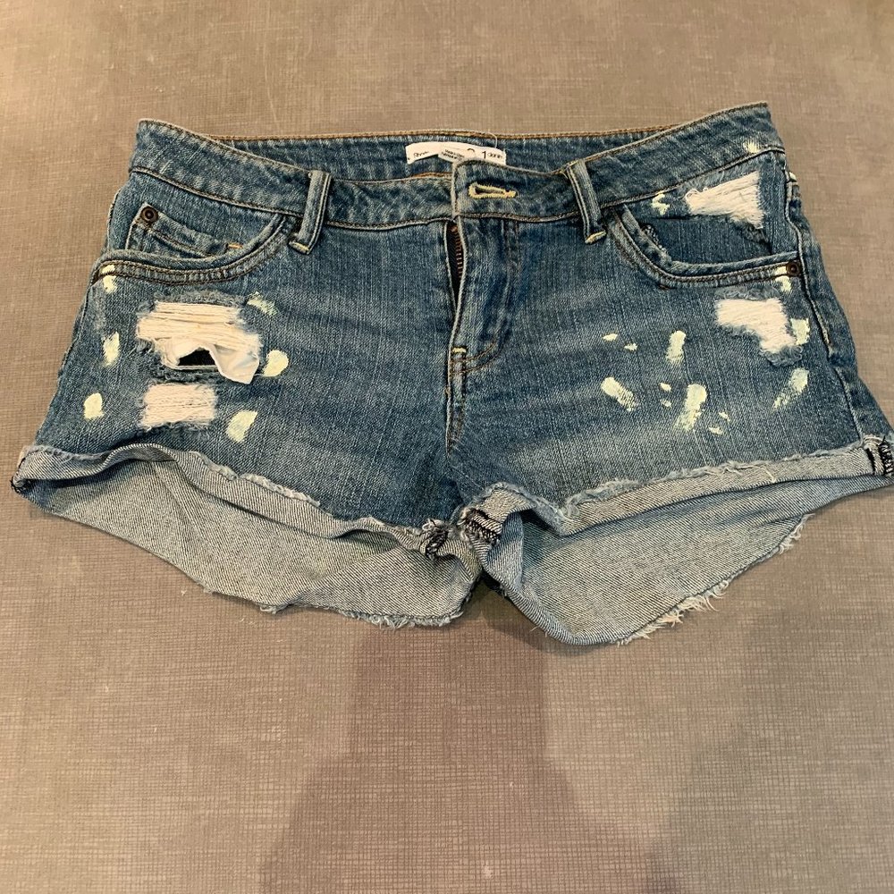Forever 21 Distressed Jean Shorts